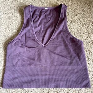 Athleta Aurora Seamless Crop Rib Tank